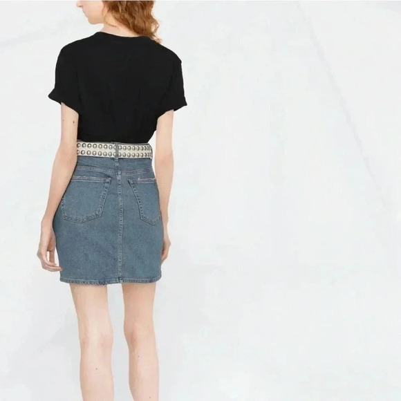 NWT IRO PARIS graphic logo-print Tee Shirt Black S - Picture 3 of 6